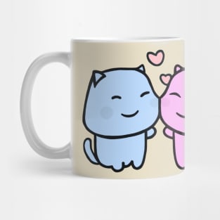 Kawaii Chibi Cat Romance Mug